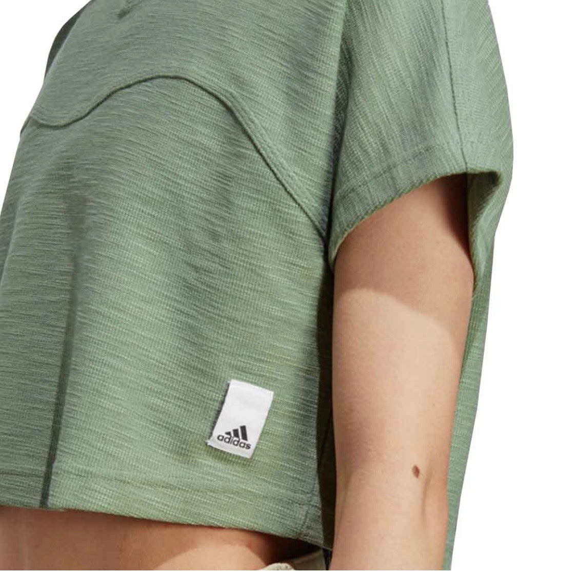 🌿 Manche courte : Adidas tissu et look écourté incroyable. Neuf ! L/ femme.
