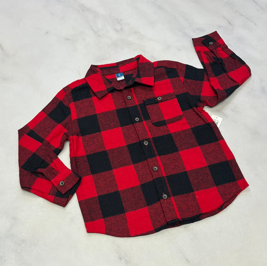Chemise : douce en flanelle 5 ans neuve .
