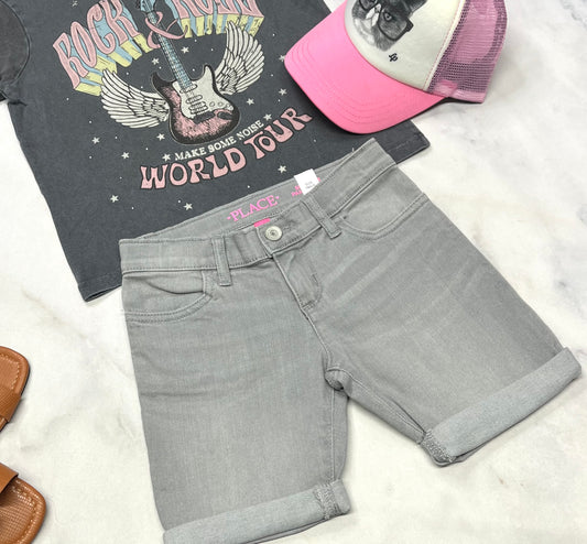 💕 Short jeans : molle stretch confo 6 ans fille neuve . Taille ajustable .