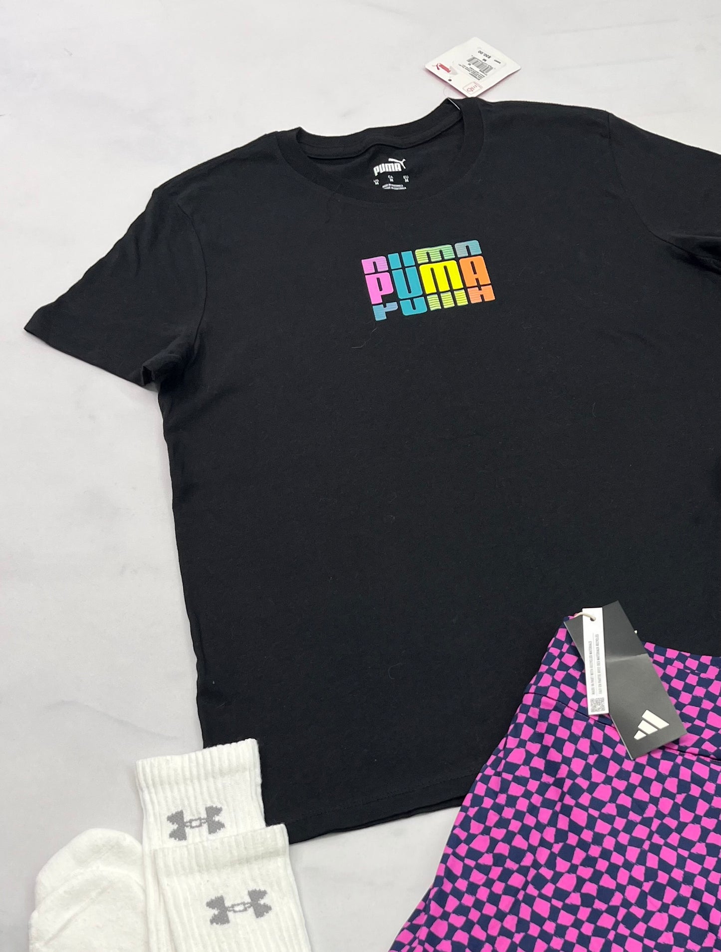 💕 Manche courte : Noir Puma M/ femme soft confo neuf !