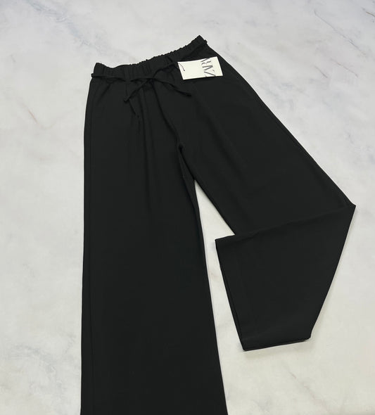 Zara : Pantalon tissu chic mou automnale 10 ans fille neuf ! Taille élastique  jambe  large tendance .