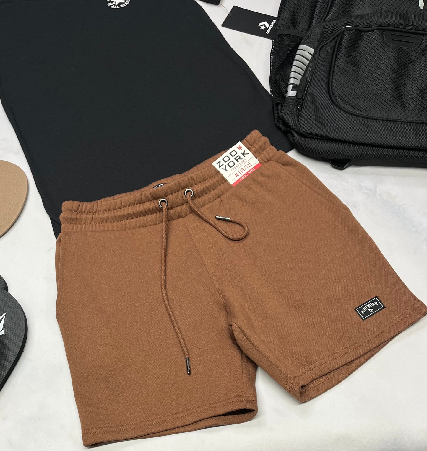 🍂 Short : Zoo York en ouaté 10-12 ans garçon neuve !Couleur tendance actuel .