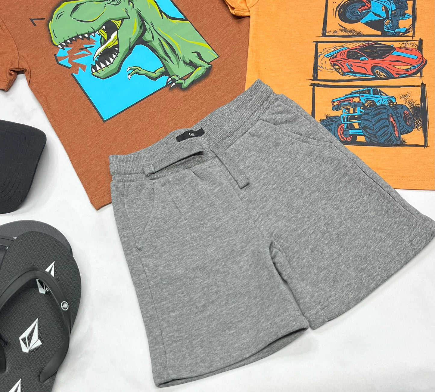 🍂 Bermuda : Gris ouaté / Tag 3 ans garçons neuf !