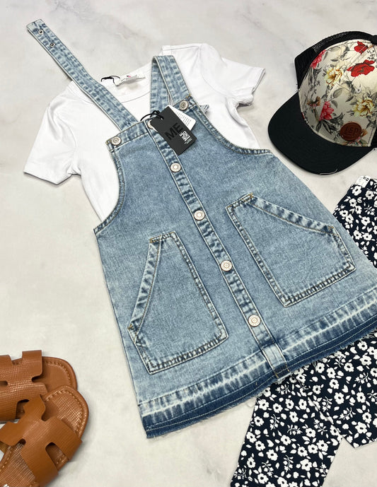 🦋 Robe jeans : Mile end 5 ans fille ajustable neuve .