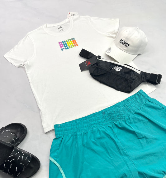 🩵 Manche courte : Puma blanc soft confo XL/ femme neuf !