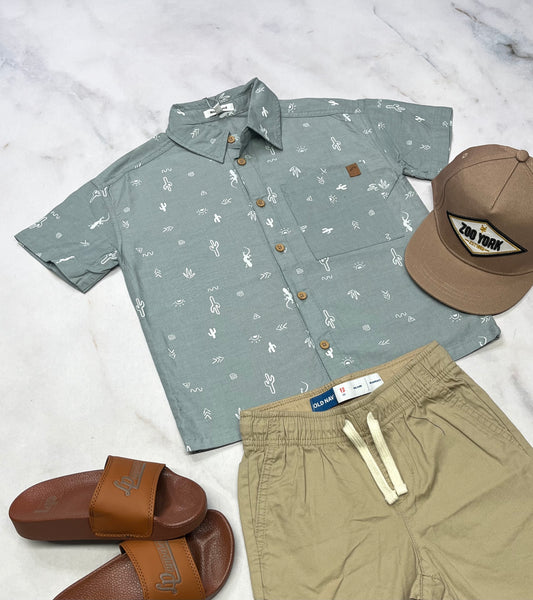 🌵Chemise Blum : 5 ans garçon coupe relax neuve !
