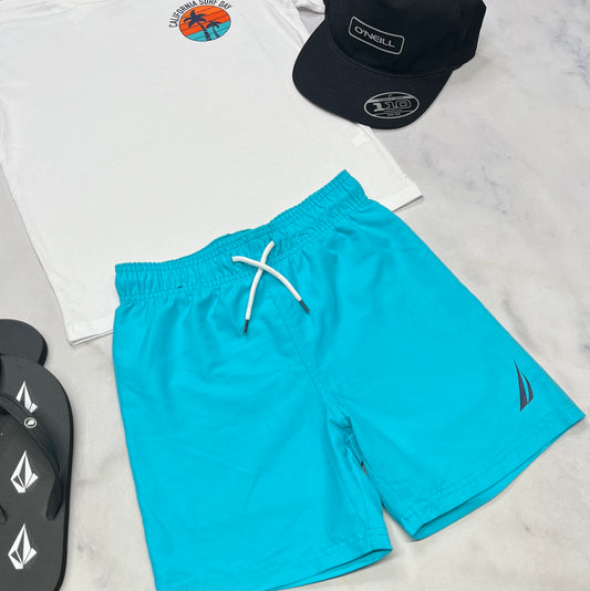 💦 solde Maillot : Nautica 7-8(7 ans confo ) garçon neuf mais imparfait : Saleté grise sur un coté .( sûrement tomber par terre ) .