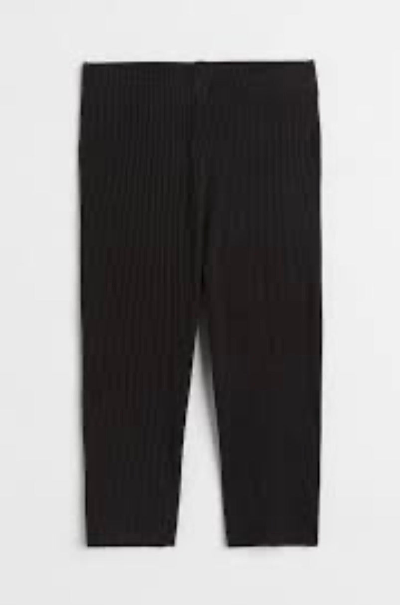 🌿 Cuissard noir : texturé taille haute . En haut du genoux ! Qualité ++ stretch neuf ! M/ femme.