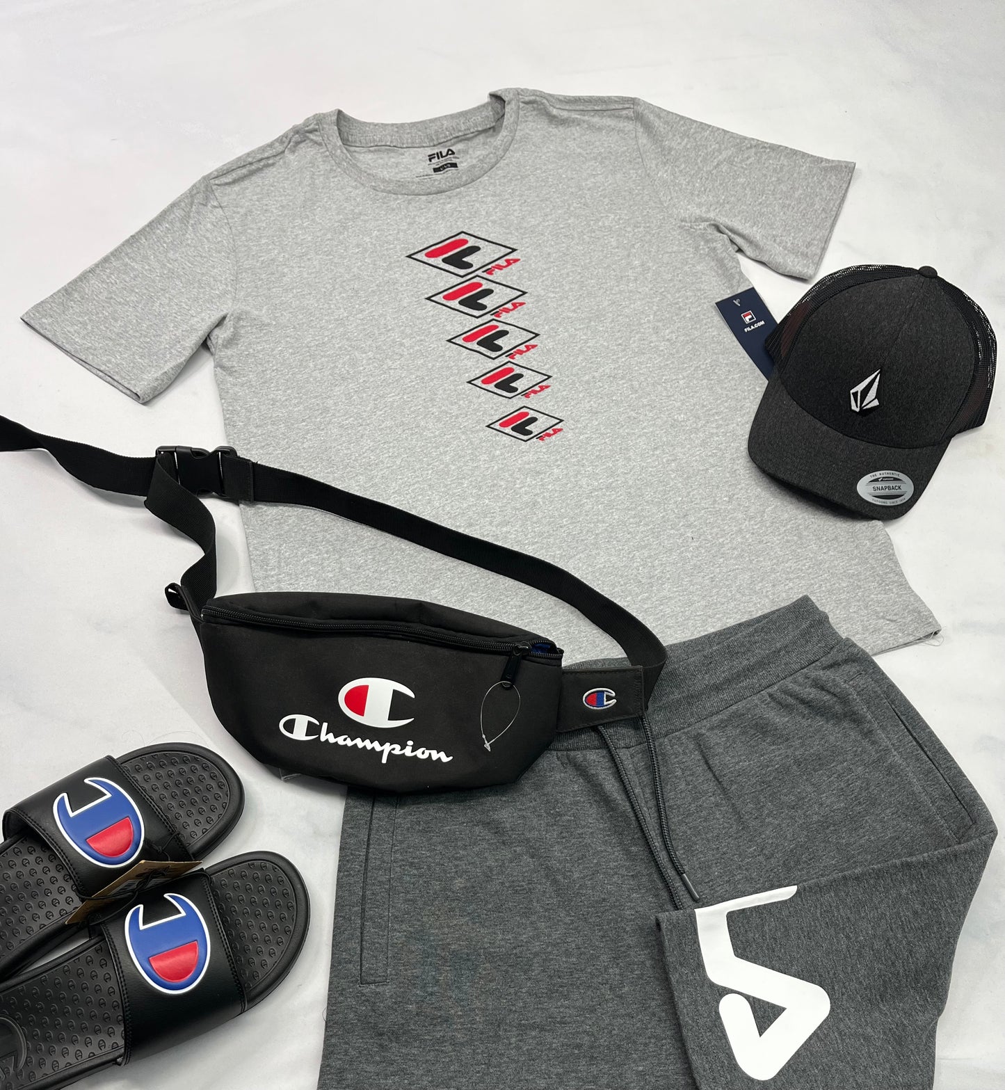 🤩 T-Shirt : Fila gris fait M/ homme neuf !