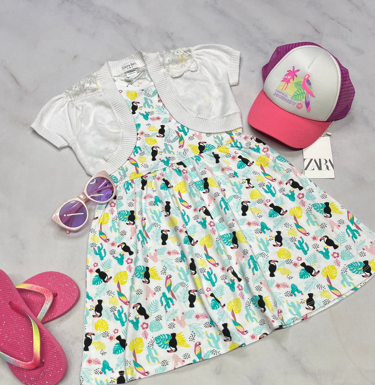 ☀️ Robe : En beau coton stretch 6 ans fille Tag neuve !