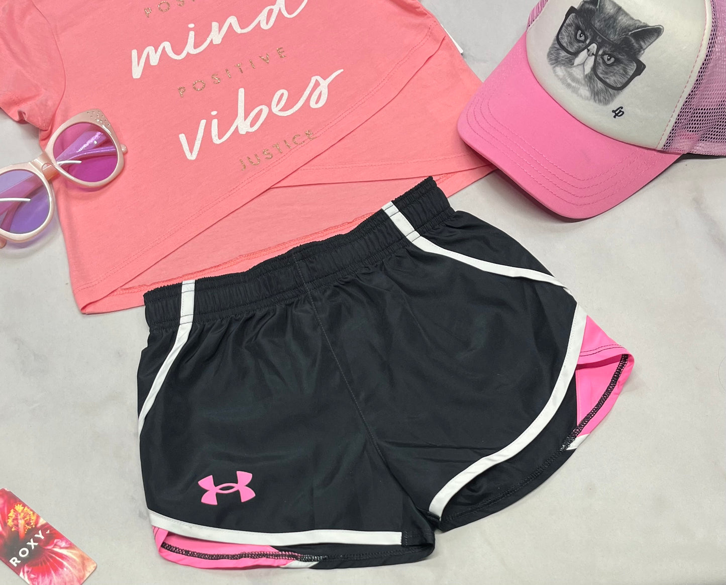 💕 Short : H.Armour en tissu de sport 5ans fille neuf !