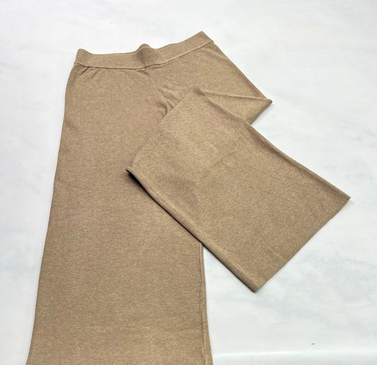 Pantalon : En tricot taille haute jambe large neuf ! Médium femme Coupe relax .