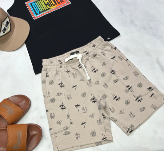 ☀️ Short : cargo en ouaté confo . 6 ans garçon Tag neuve .