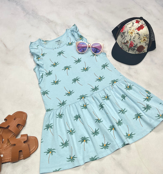 🌴Robe : Pekkle en beau coton soft stretch 7 ans fille neuve .