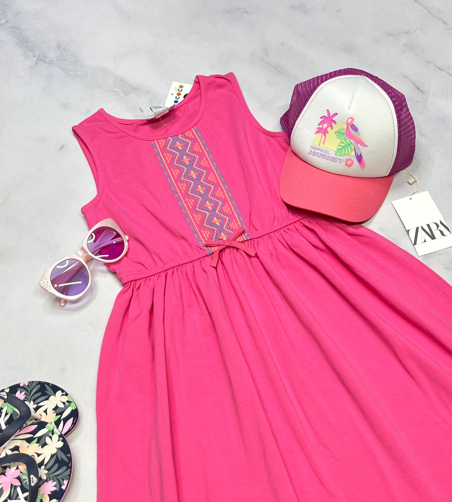 🌸 Robe : Rococo en beau coton stretch 8 ans fille neuve !