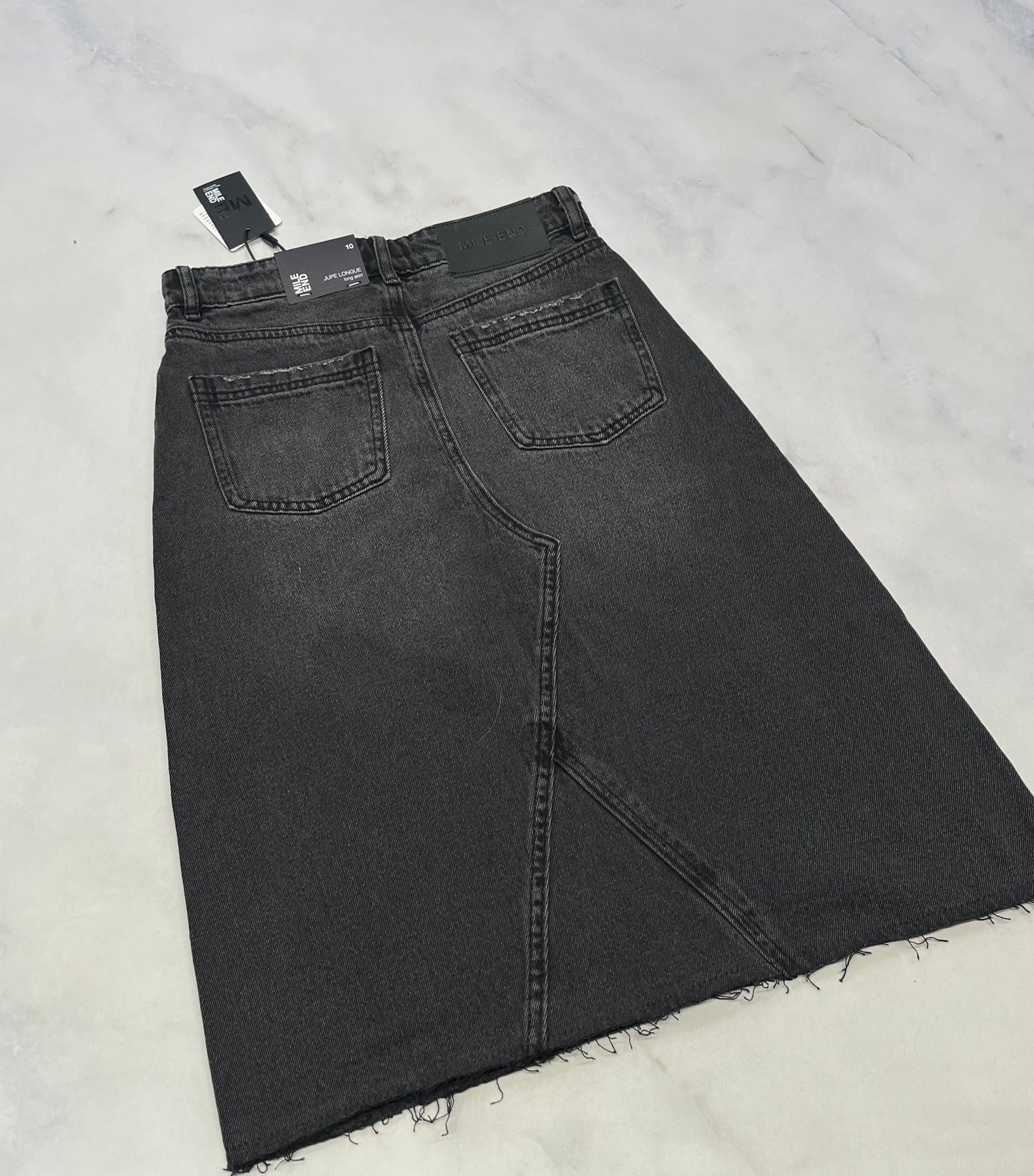 Jupe jeans : Mile end Longueur 3 quarts 10 ans fille neuve! Ajustable .