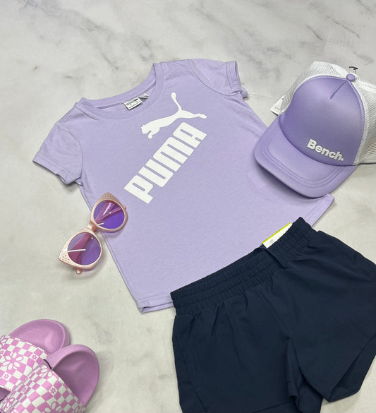 💜 Manche courte : Puma fait 4 ans fille coupe confo . Neuf !