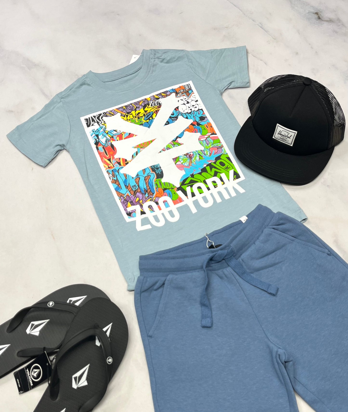 🩵 solde ..Manche courte : Zoo York 6( 5-6 ans ) garçon neuf mais mini ombrage d’impression !