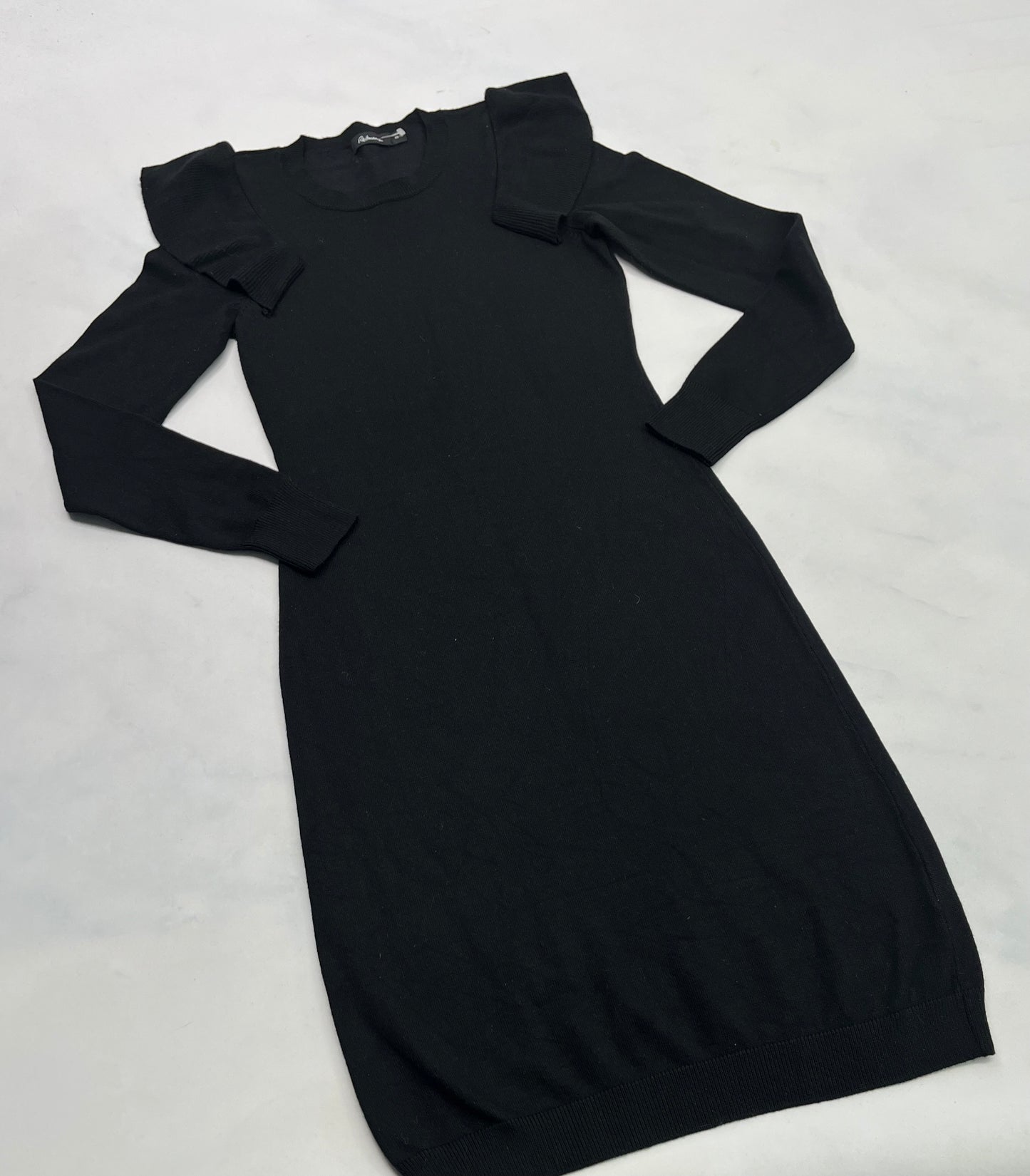 Reitman Robe : en tricot fin noir ! Comme neuve ! XS/ femme stretch .