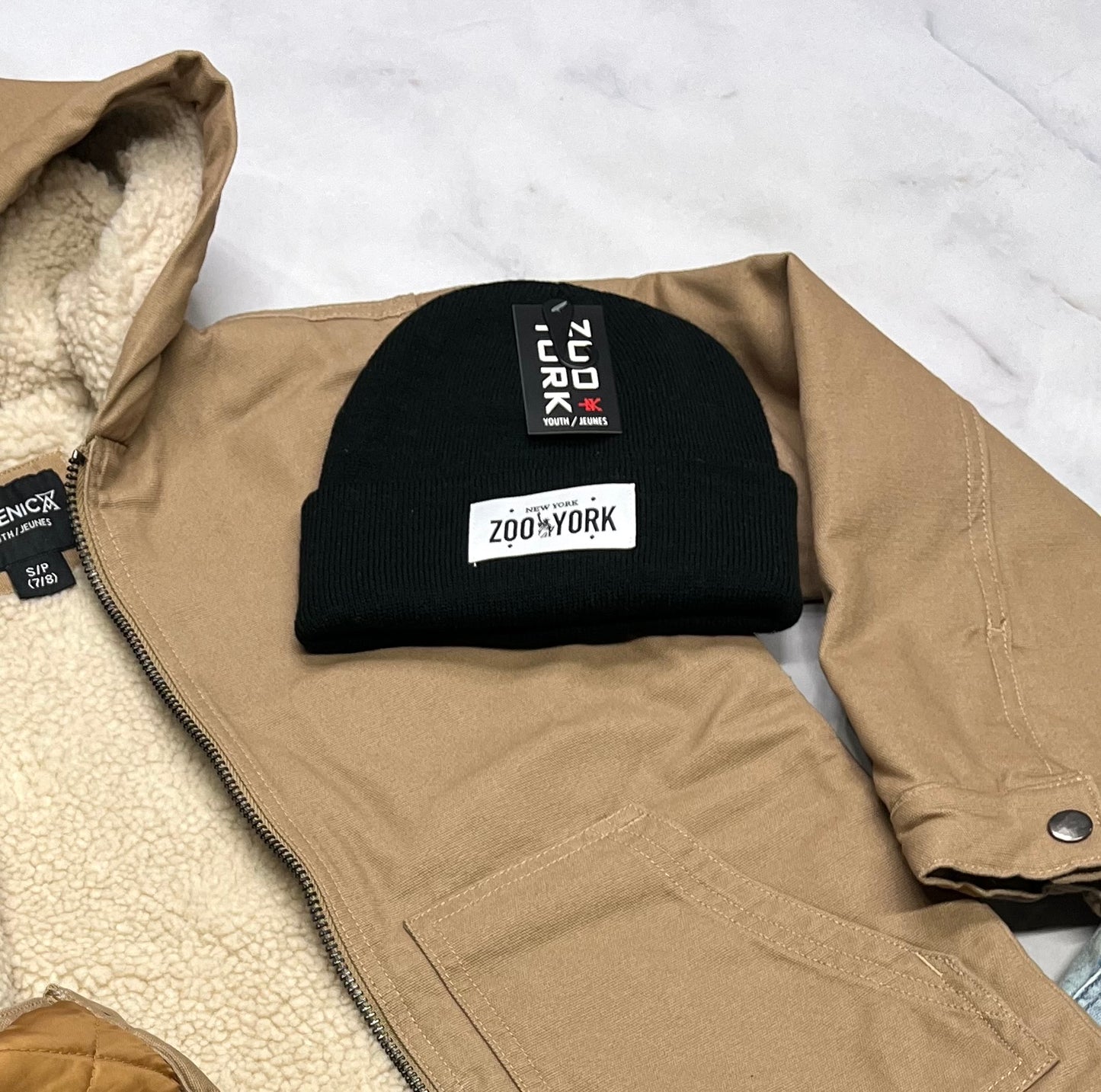 🤩Tuque noir : Zoo York unisexe neuve . Pour enfant et Ado.