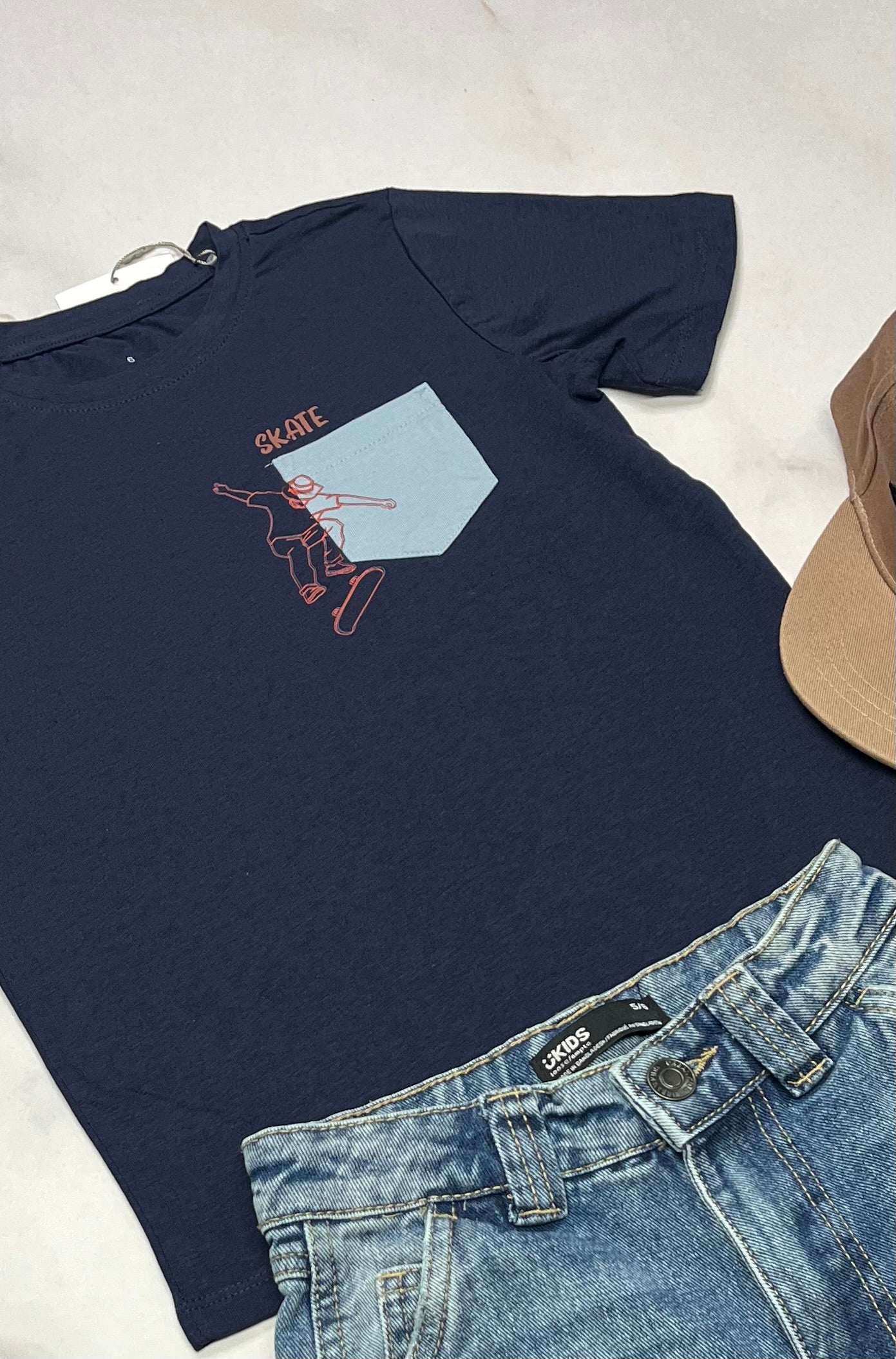 🛹 T-Shirt : skate en coton stretch 6( + 5-6 ans ) garçon neuf !