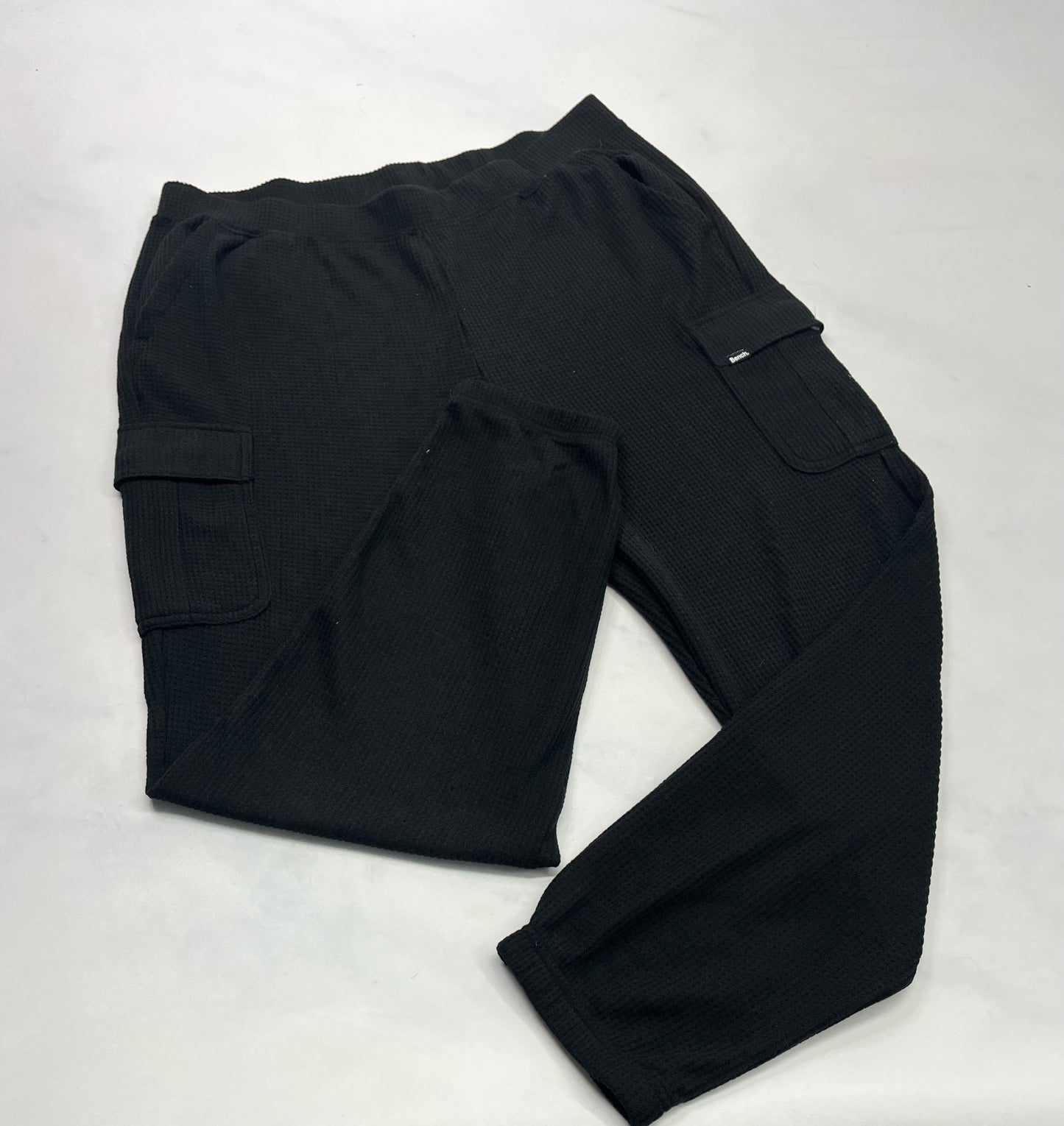 BENCH : Jogger cargo look gauffré hyper doux stretch de partout . Taille haute neuf ! XL/ femme coupe relax neuf!