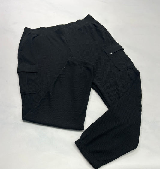 BENCH : Jogger cargo look gauffré hyper doux stretch de partout . Taille haute neuf ! XL/ femme coupe relax neuf!