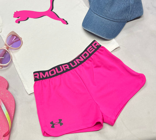 🌷 Short : H.Armour en tissu de sport extensible 5 ans fille neuve .