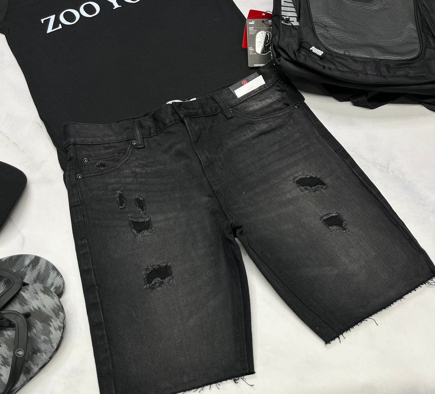 🌿 Bermuda jeans : Amnésia 15-16 ans garçon neuf !