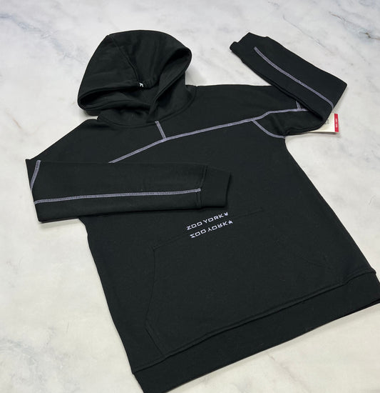 Zoo York : Cagoule noir avec couture lilas neuve ! Fait 12 ans fille .