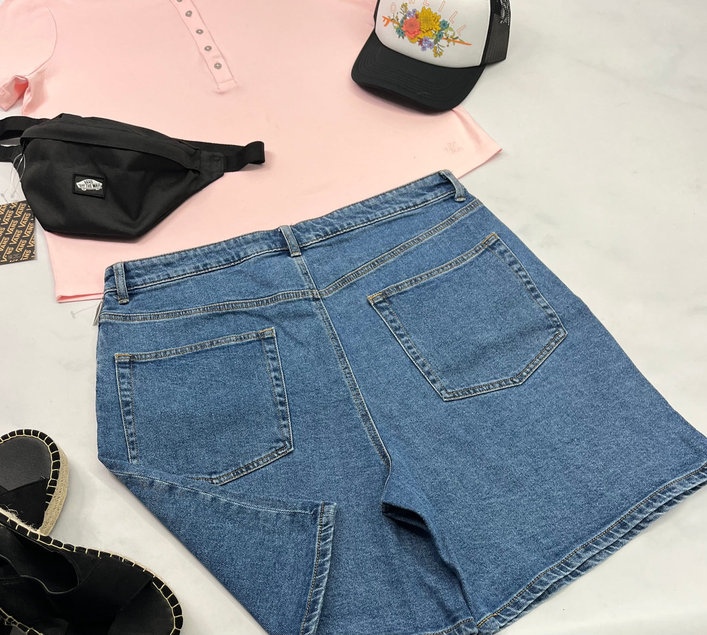 🌸Short : jeans Steve Madden taille haute XL/ femme neuve !