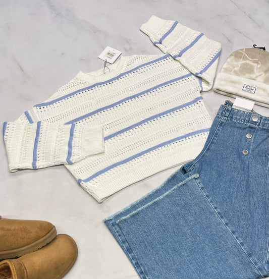 ❄️ Tricot : crocheté neuf ! Manche ballon stretch confo . 8 ans fille neuf !