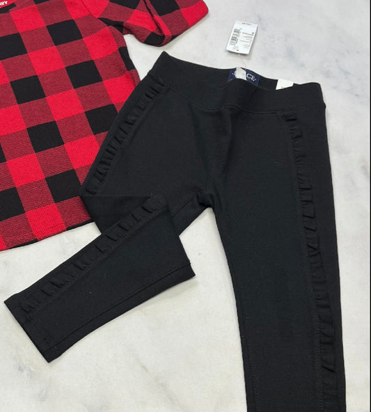 Skinny Jeg: mou avec détails frison sur les côtés . Neuf 6 ans fille .