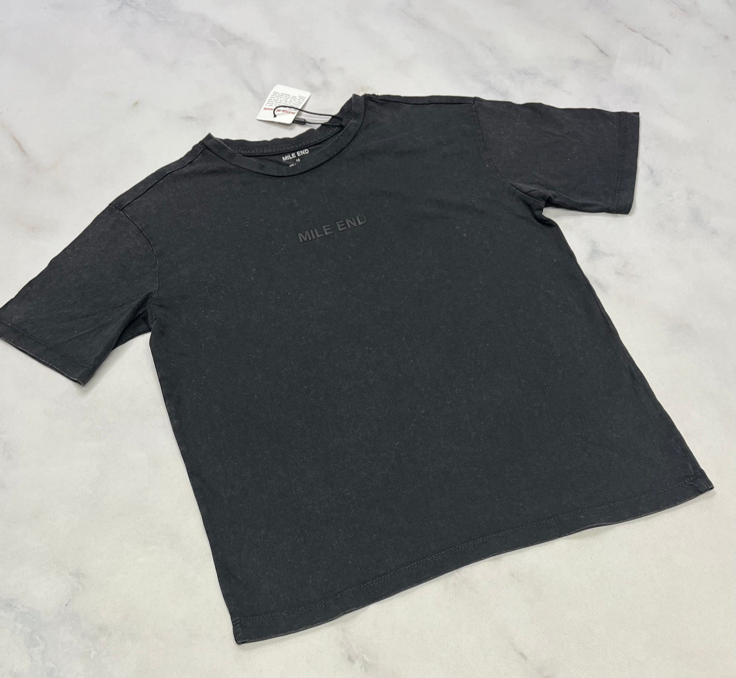 Manche : courte gris/ noir Mile end neuf ! 10(9-10 ans ) garçon .