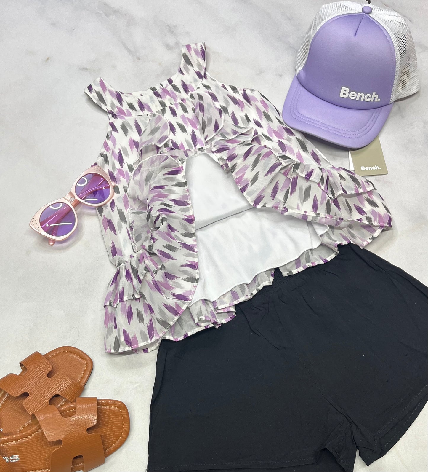 💜 Camisole : fluide Calvin Klein avec double intégré. 5 ans fille comme neuve .