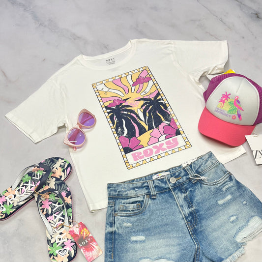🩷 T-Shirt : ROXY + 10 ans confo fille neuf mais un mini micro point .
