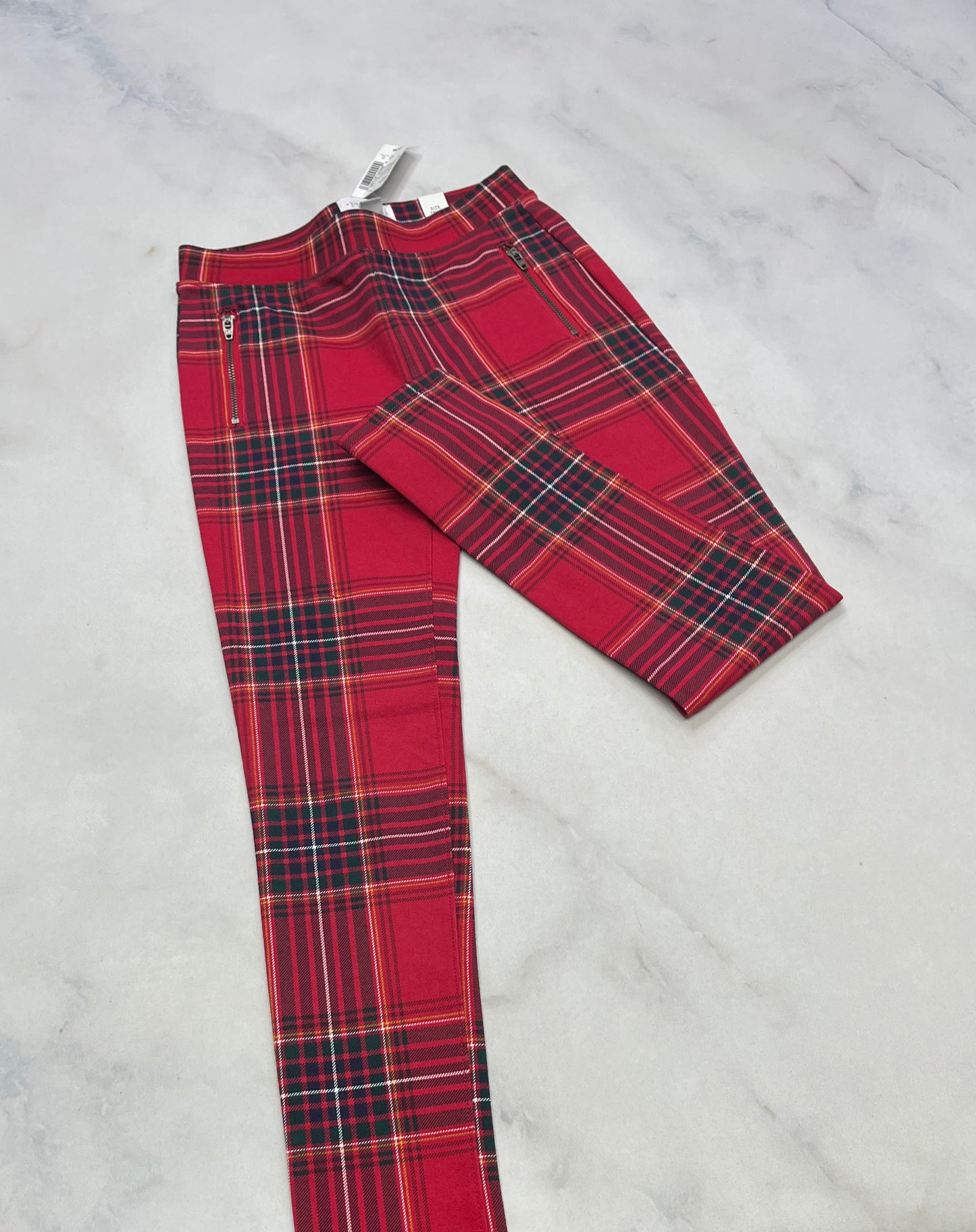 Skinny Jegging : carreauté 8 ans fille zip aux poches superbe !