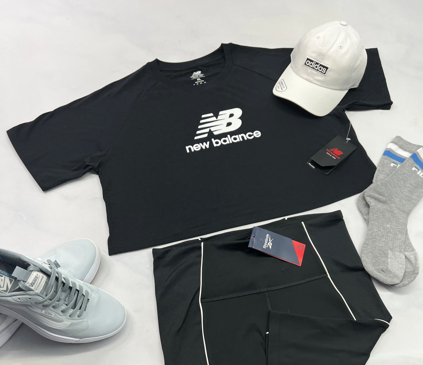 🩷 Manche courte : New Balance XL/ femme look écourté neuf !