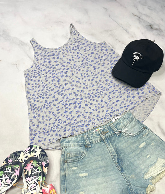 🌴 Camisole : fleurie Old N. Ultra soft 14 ans coupe confo comme neuve !