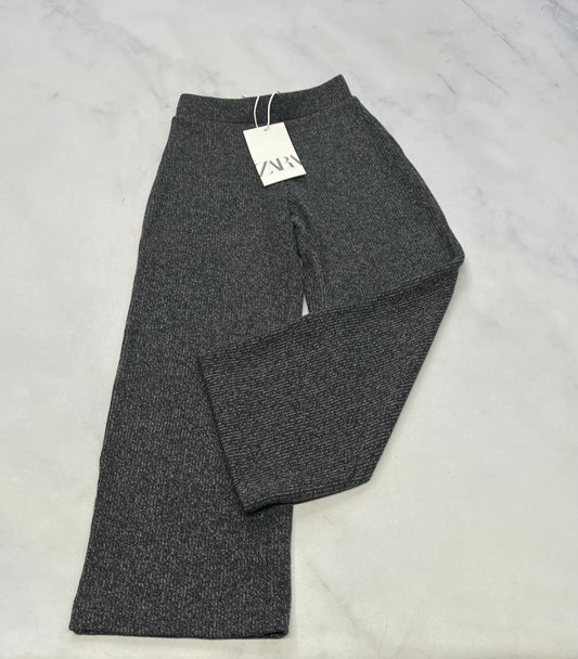 Pantalon ZARA : en tricot gris ultra doux et mou ! Taille élastique 6(5-6 ans ) fille neuf!