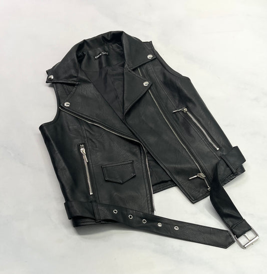 ..Veste effet cuir : SHEIN comme neuve . S / femme 4(3-4 ans femme )