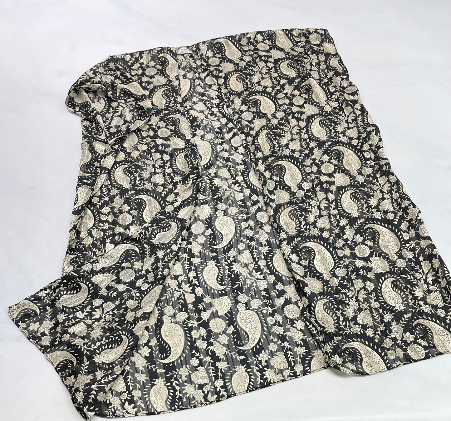 Voilage : noir-crème et or manche intégré comme neuf ! 0/S femme .