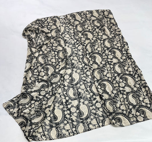 Voilage : noir-crème et or manche intégré comme neuf ! 0/S femme .