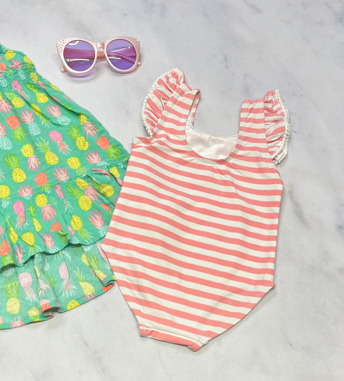 🌴 Duo : Robe 18 mois comme neuve + 💦Maillot Jessica Simpson 12-18( + 18 mois ) neuf !