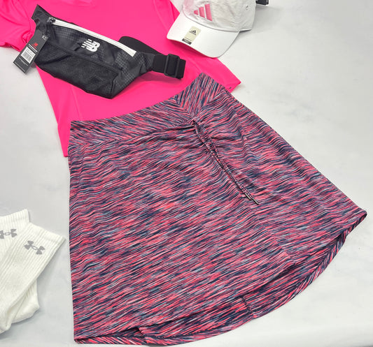 💕 Jupe : en tissu soft extensible . S/  femme stretch coupe relax ajustable au devant avec cordon . Comme neuve !