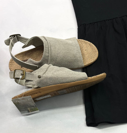 🌿 Sandale : Look lin , Bearpaw ultra légère 10/ femme ajustable à la cheville neuve !