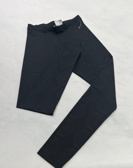 Leg. Adidas : Tissu sport état neuf ! Noir motif ton sur ton . Logo noir brodé . M/ fit stretch femme .