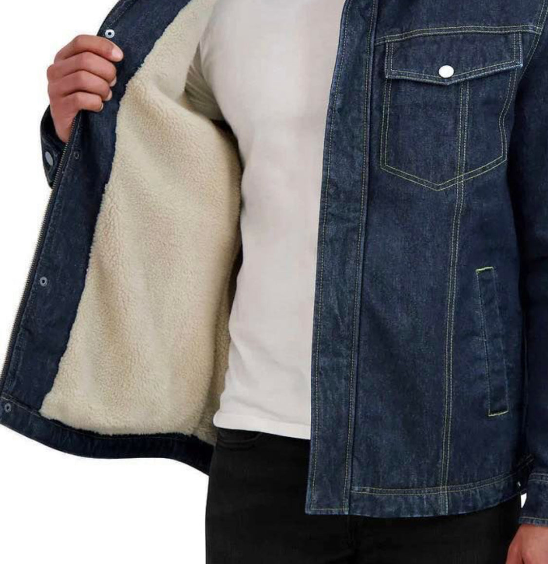 Manteau de jeans  : Small homme doubler en Sherpa neuf !