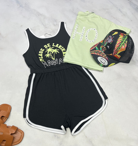 🌴 1 pièce short noir : soft stretch neuf ! 8( + 7-8 ans )