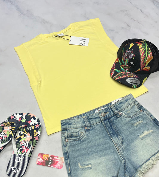 🌻 Camisole : ZARA coupe boxy tendance 10 ans fille neuf !